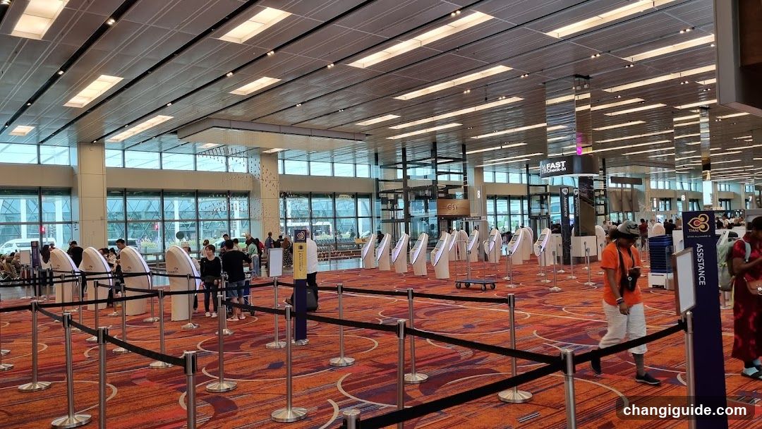 Airport Security Check-In Area