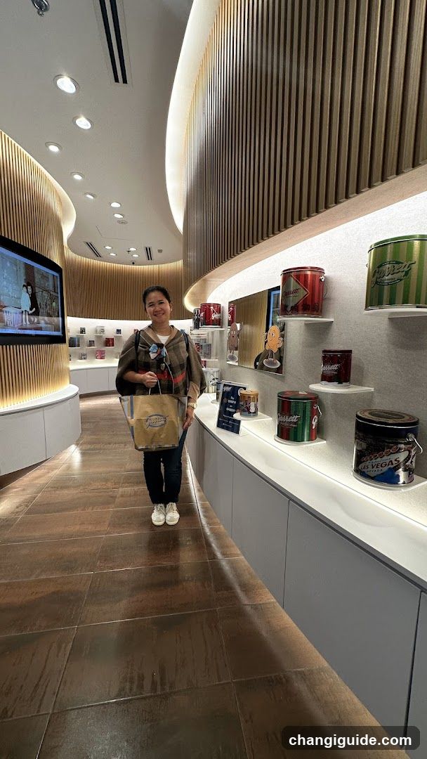 Interior of a modern retail space with product display