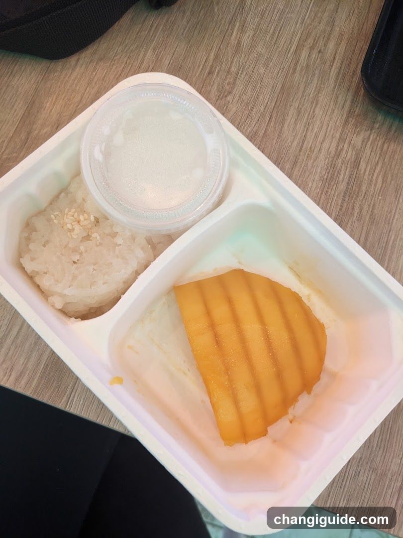 Food Container with Mango and Rice