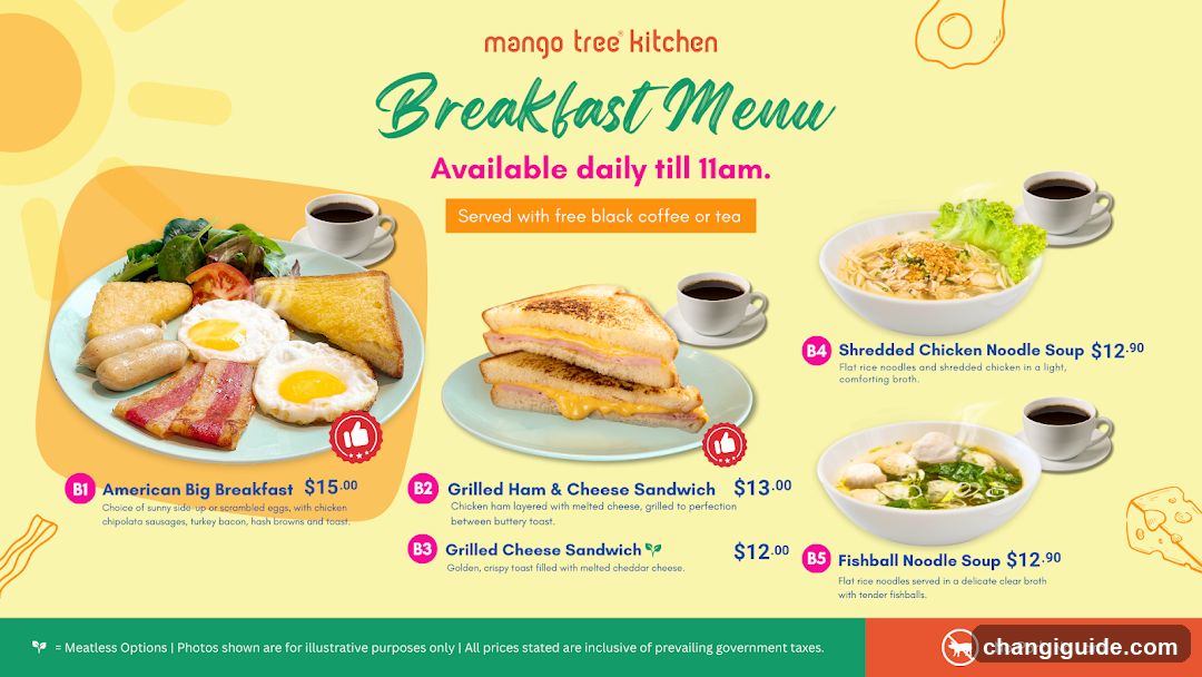 Mango Tree Kitchen Breakfast Menu