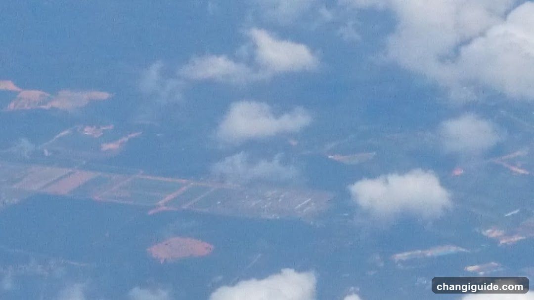 Aerial View of Clouds and Landscape