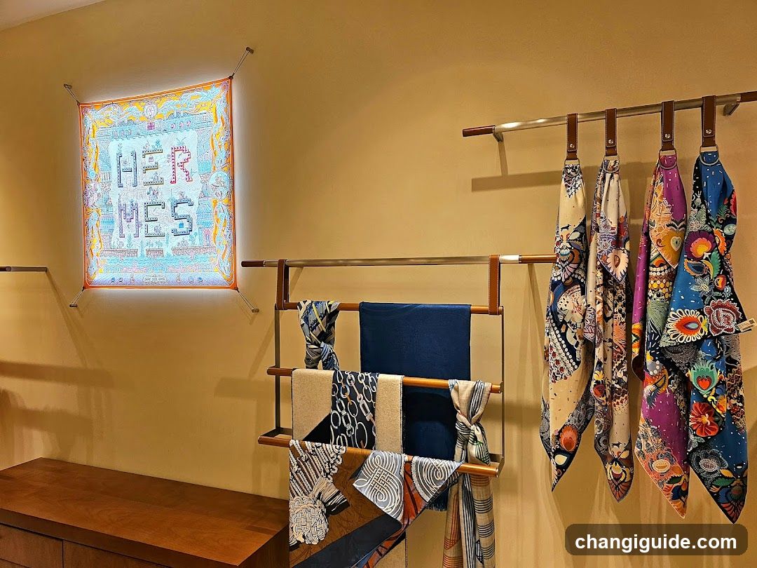 Hermes Scarf Display