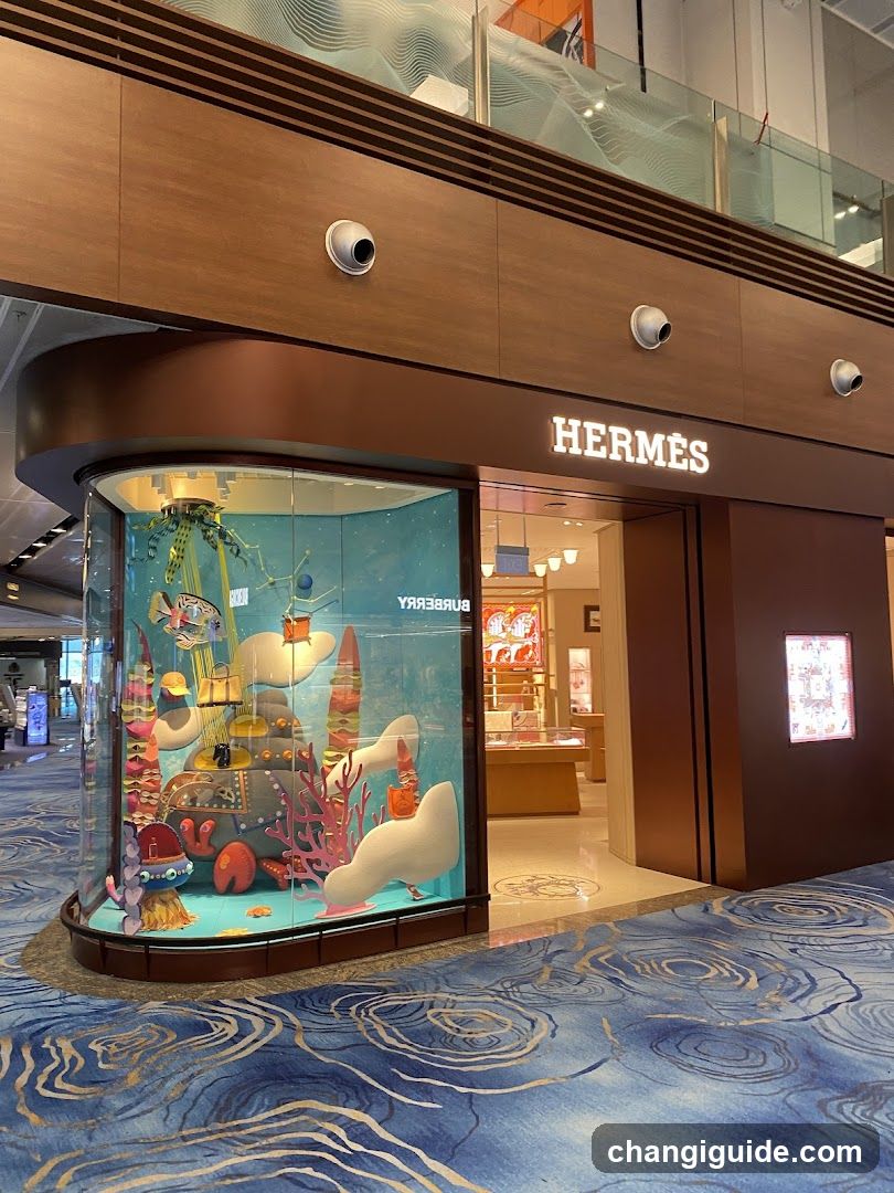 Hermes Storefront with Aquarium Display