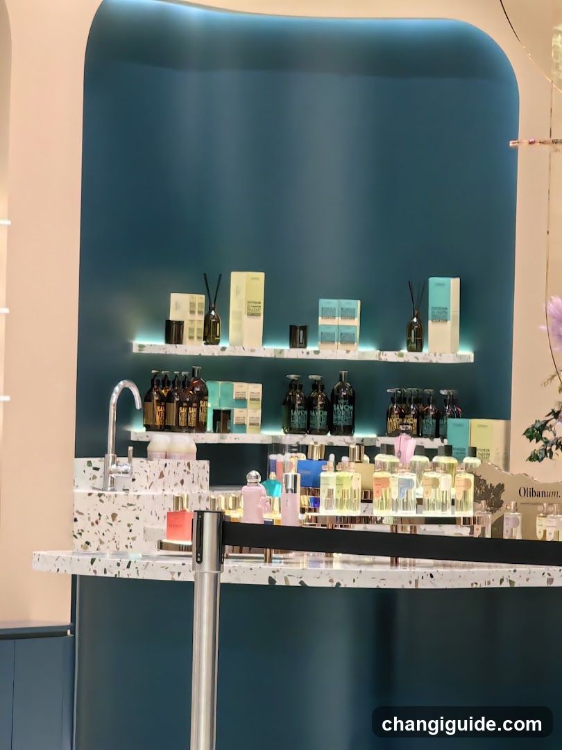 Perfume and Cosmetics Display
