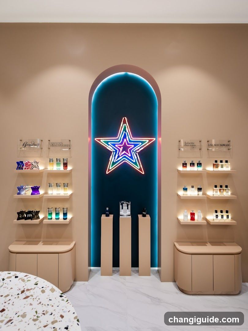 Neon Star Display Interior