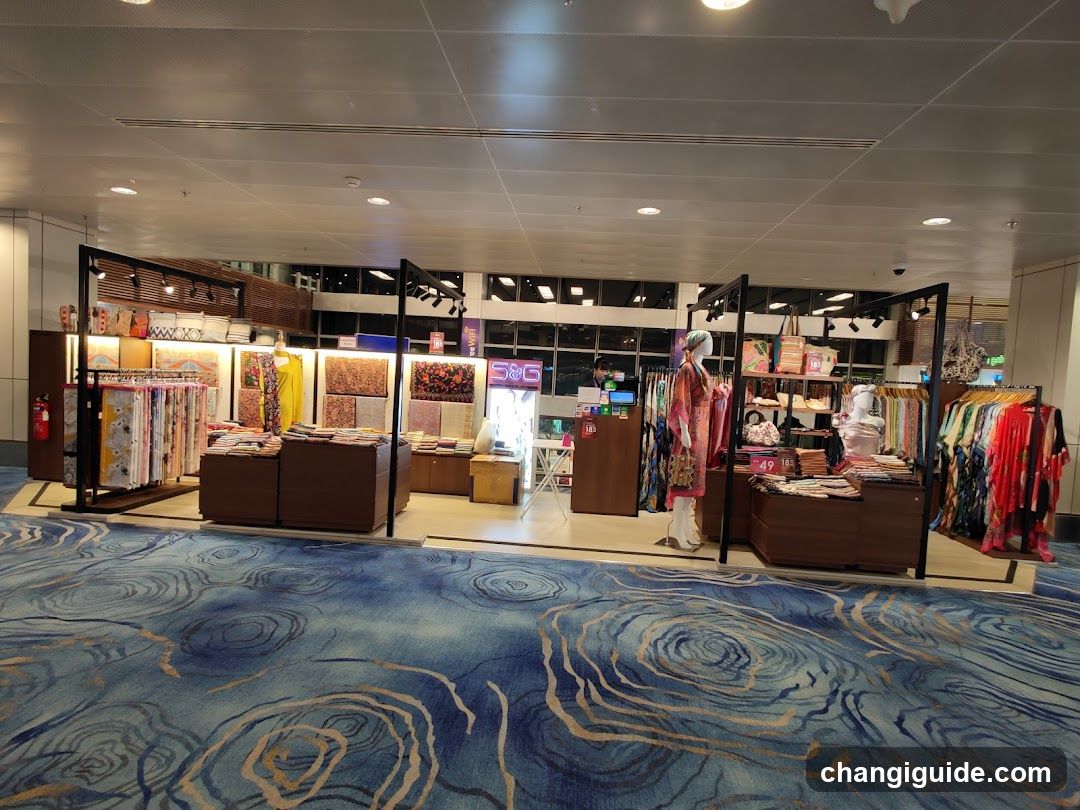 Interior of a clothing store
