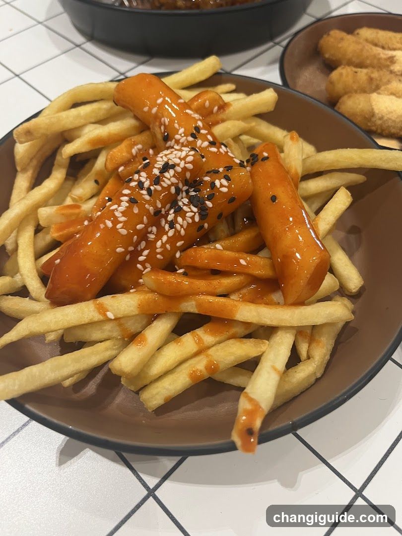Taco with Fries and Sesame Seeds