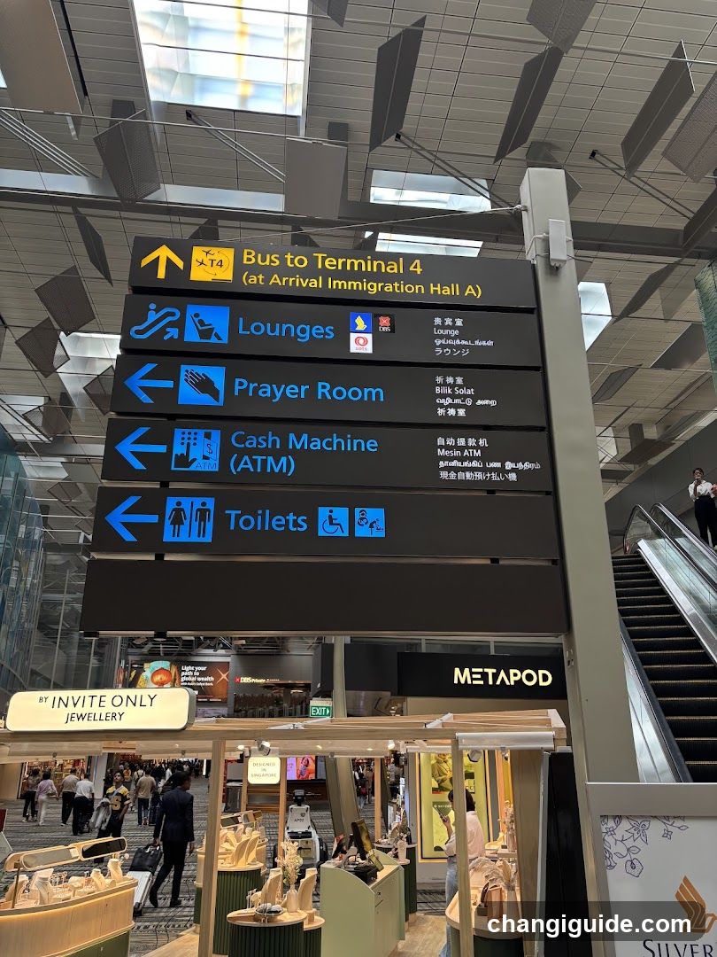 Airport Terminal Signage and Storefronts