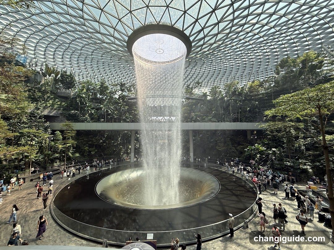 The Cloud Forest at Jewel Changi Airport
