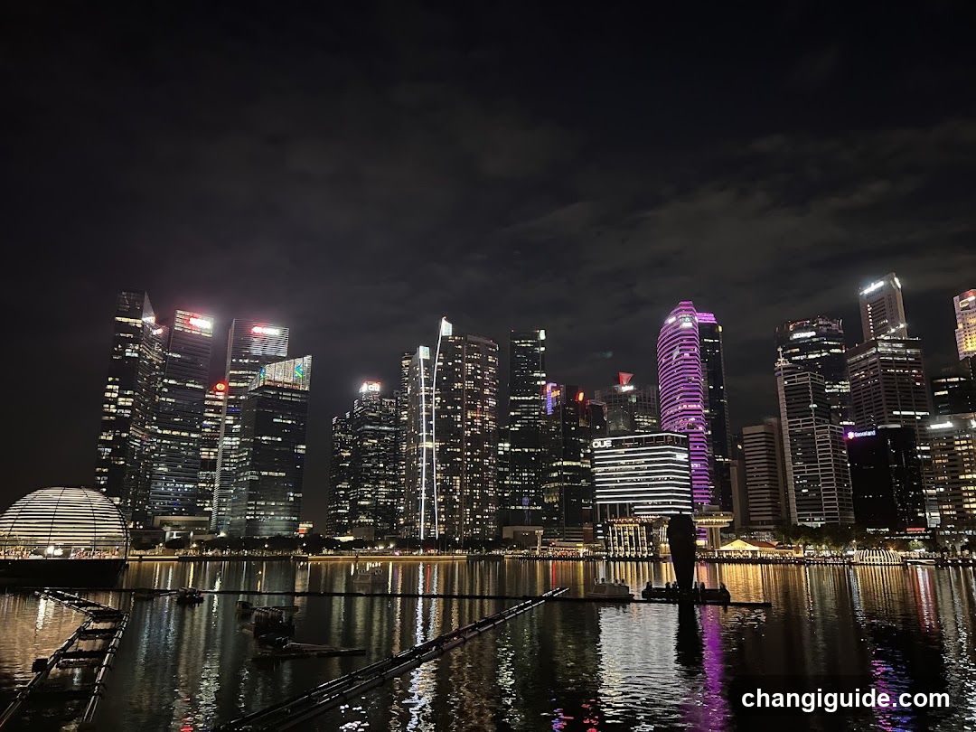 Singapore Marina Bay Skyline at Night