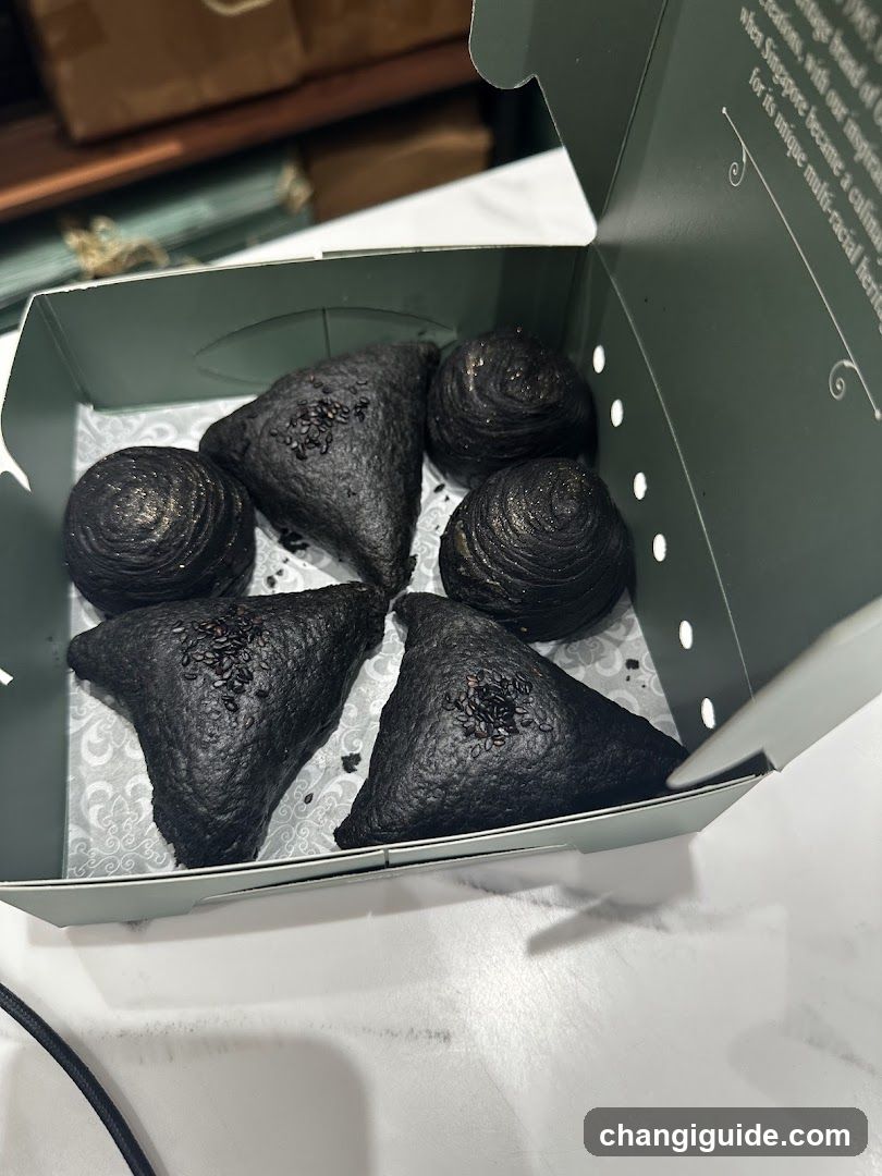 Black Sesame Mooncakes in Box