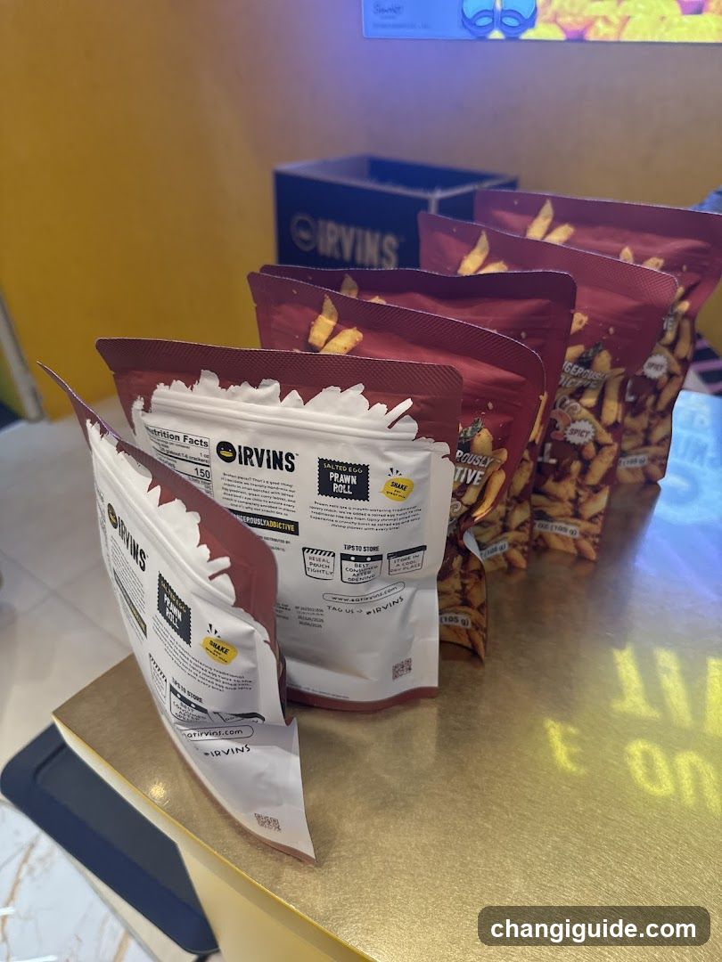 Irvin's Prawn Roll Packaging Display