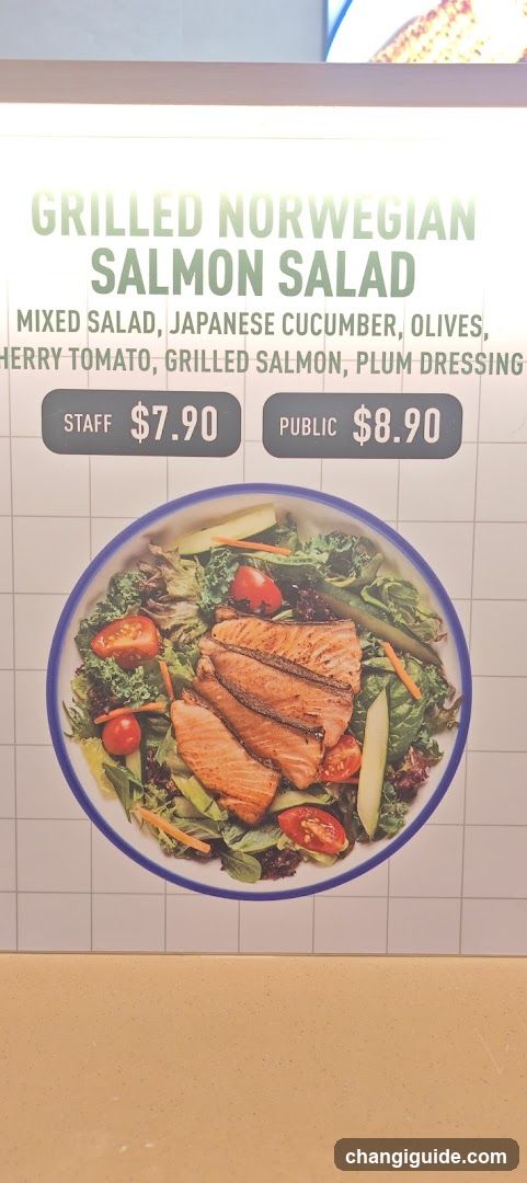 Grilled Norwegian Salmon Salad Menu Board