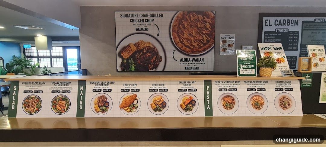 Restaurant Interior Menu Display