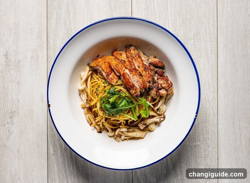 Chicken and Mushroom Pasta Bowl