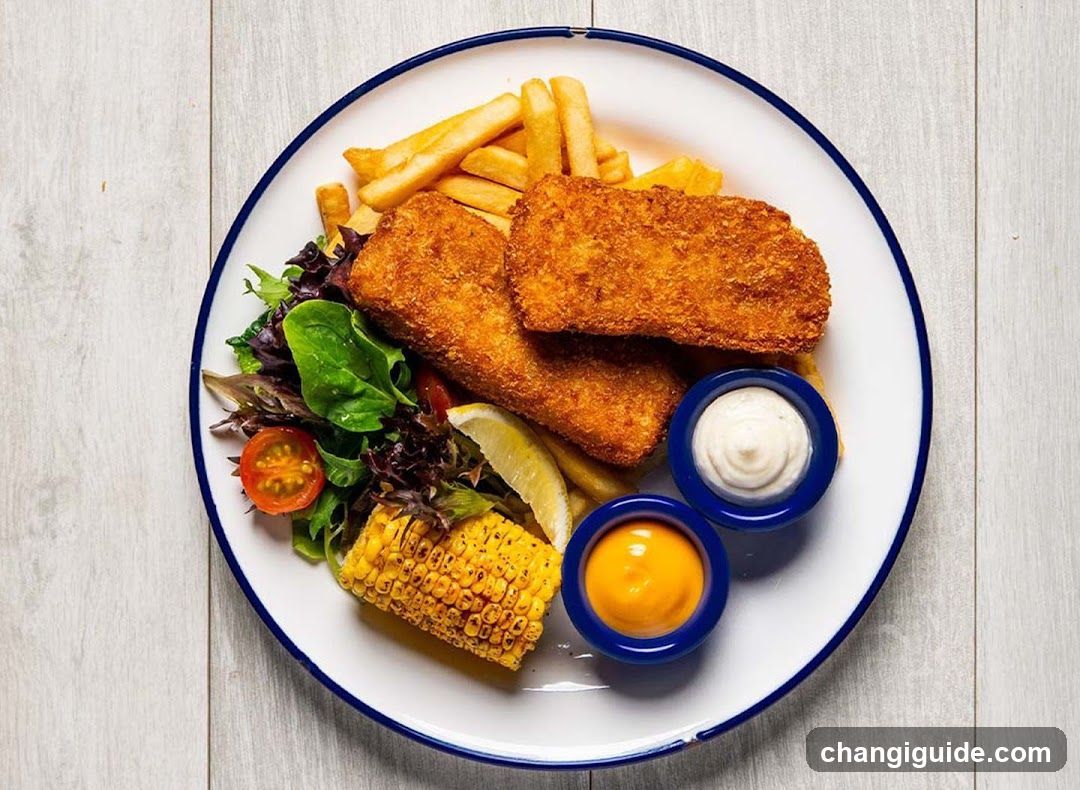 Fish and Chips with Salad