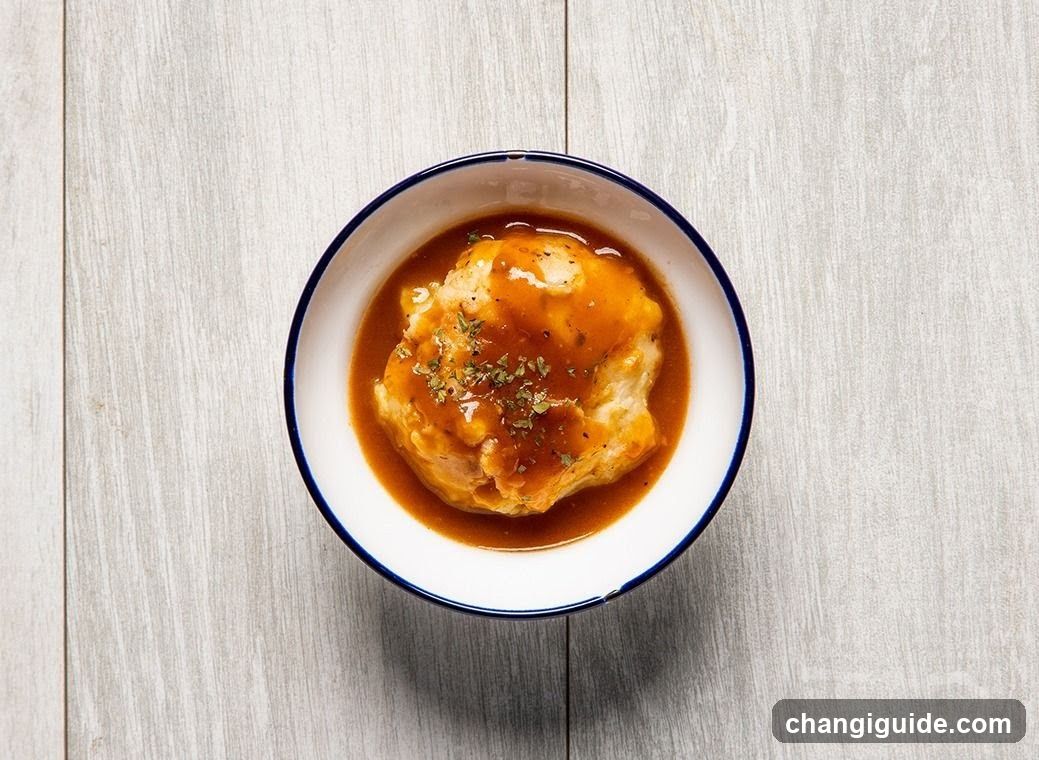 Bowl of Chicken with Gravy