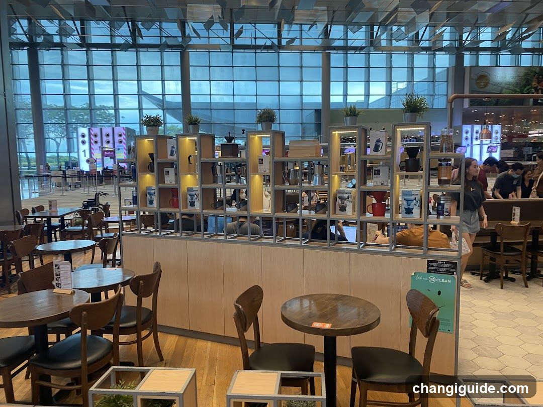 Coffee Shop Interior with Large Windows