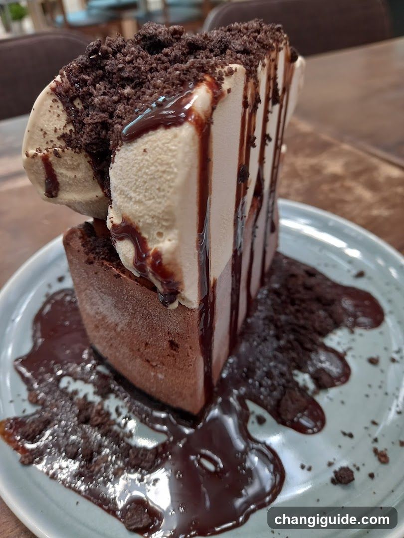 Chocolate Cake with Ice Cream