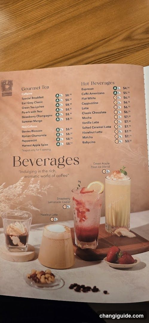 Beverages Menu Page