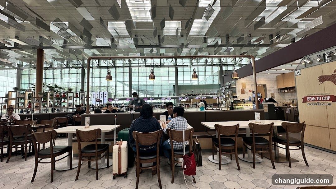 Coffee Shop Interior with Patrons