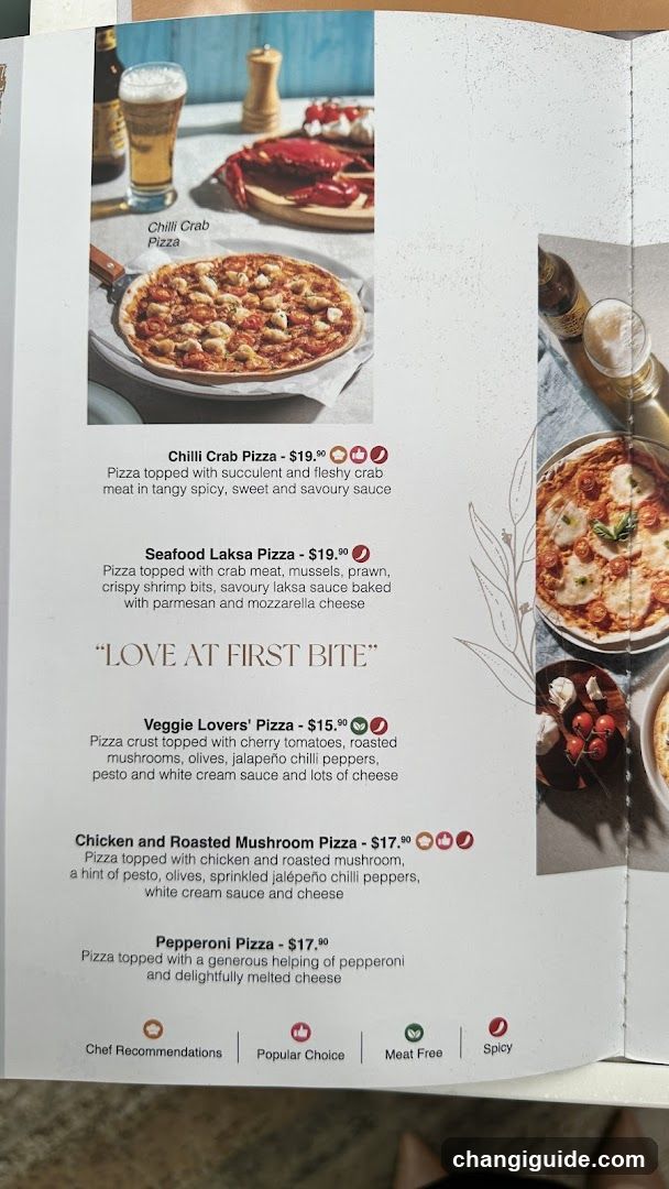 Pizza Menu Page