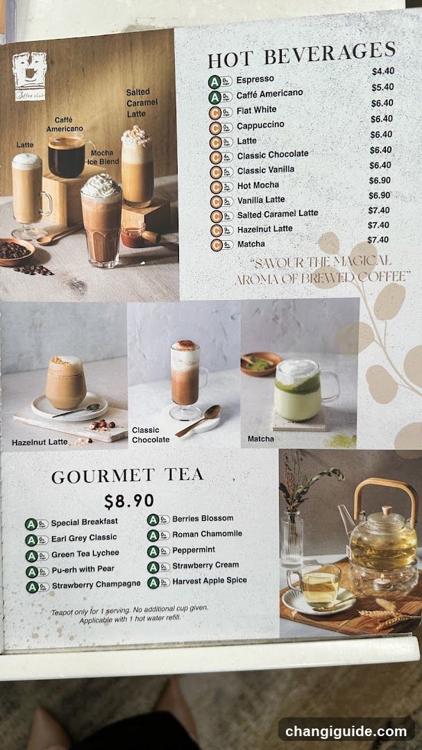 Coffee and Tea Menu Board