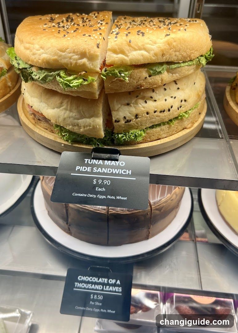 Tuna Mayo Pide Sandwich Display