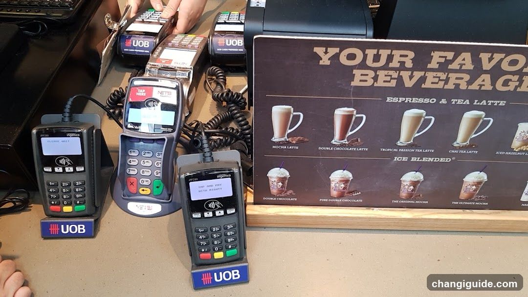 Payment Terminals and Beverage Menu Display