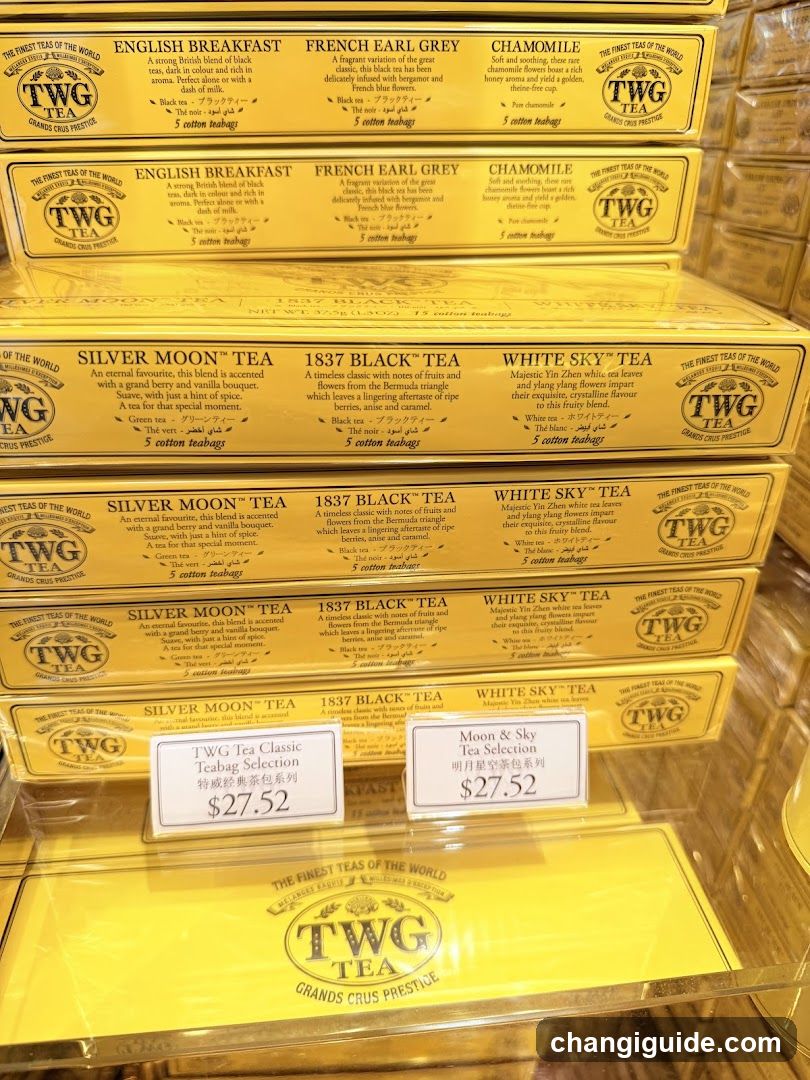 TWG Tea Product Display
