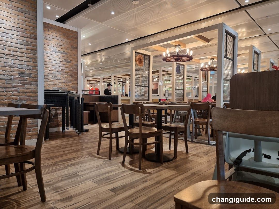 Interior of a modern café or restaurant