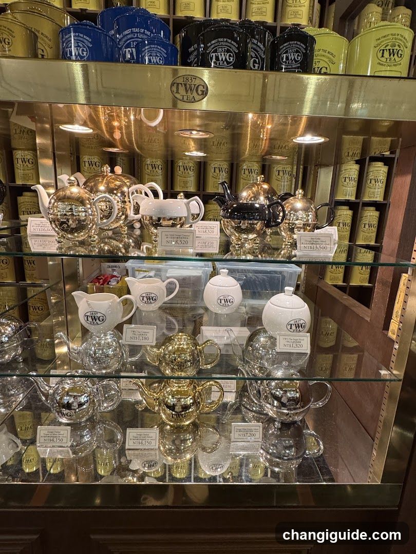 TWG Tea Display Case