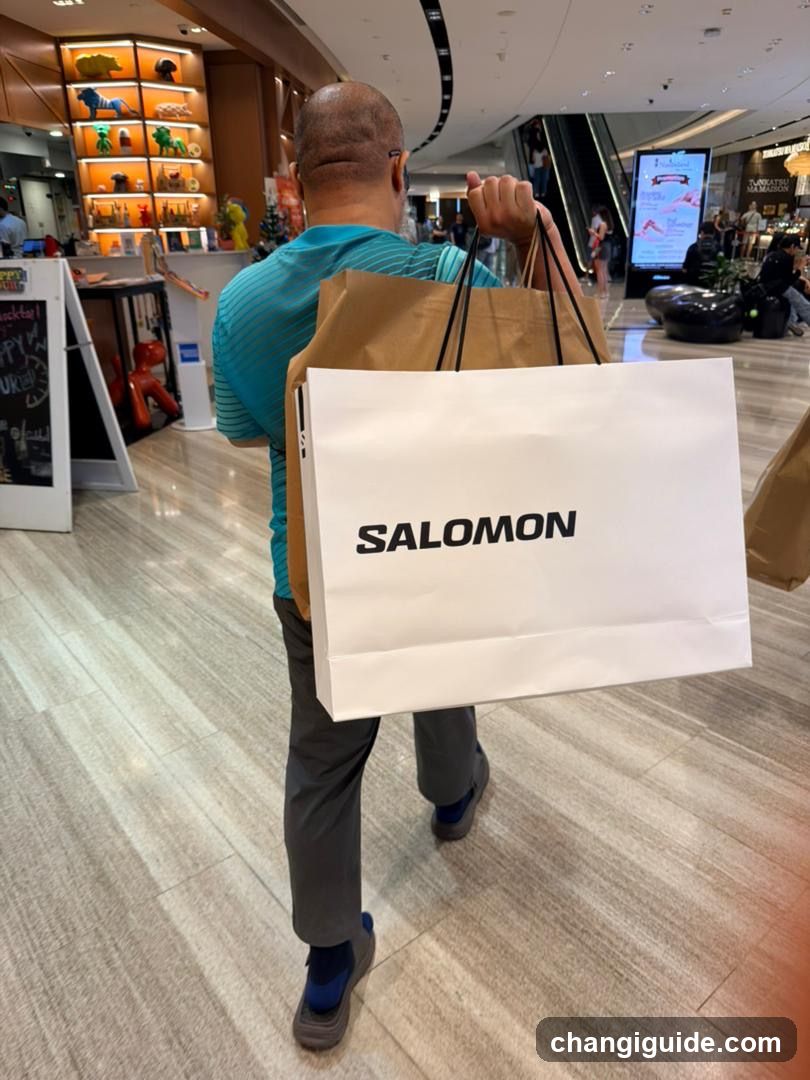 Shopping in a mall