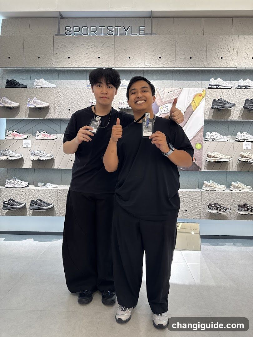 Sportswear Store Interior with Staff