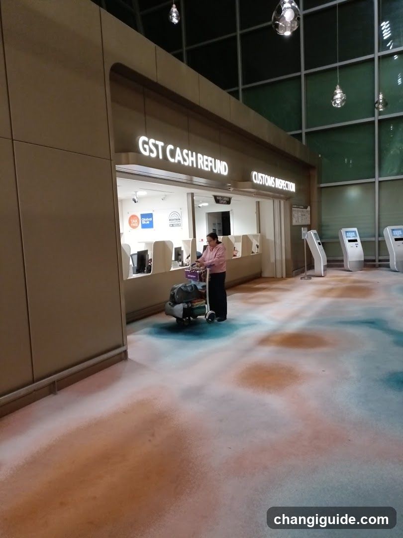 Airport GST Cash Refund Counter