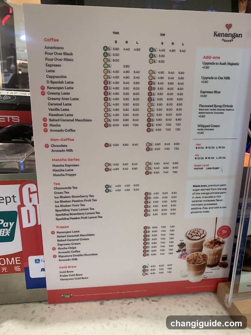Kenangan Coffee Menu Board
