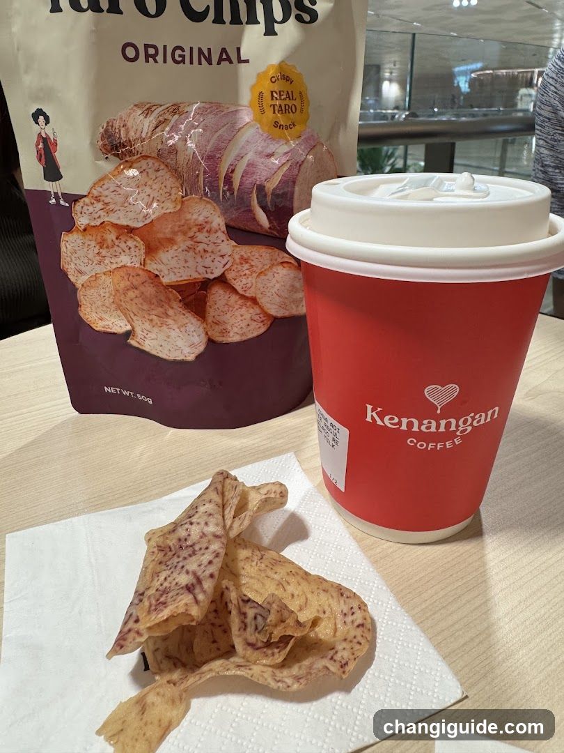 Taro Chips and Coffee