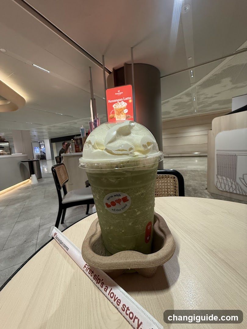 Matcha Latte with Whipped Cream