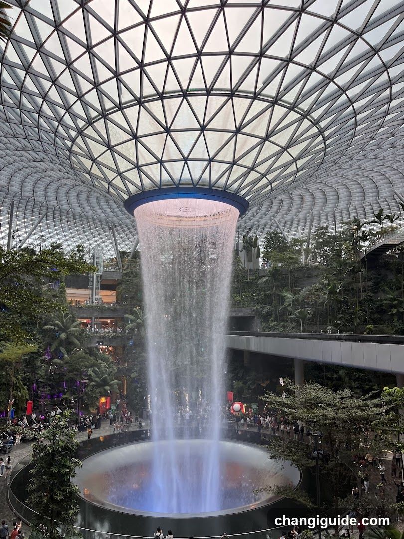 The Jewel Changi Indoor Waterfall