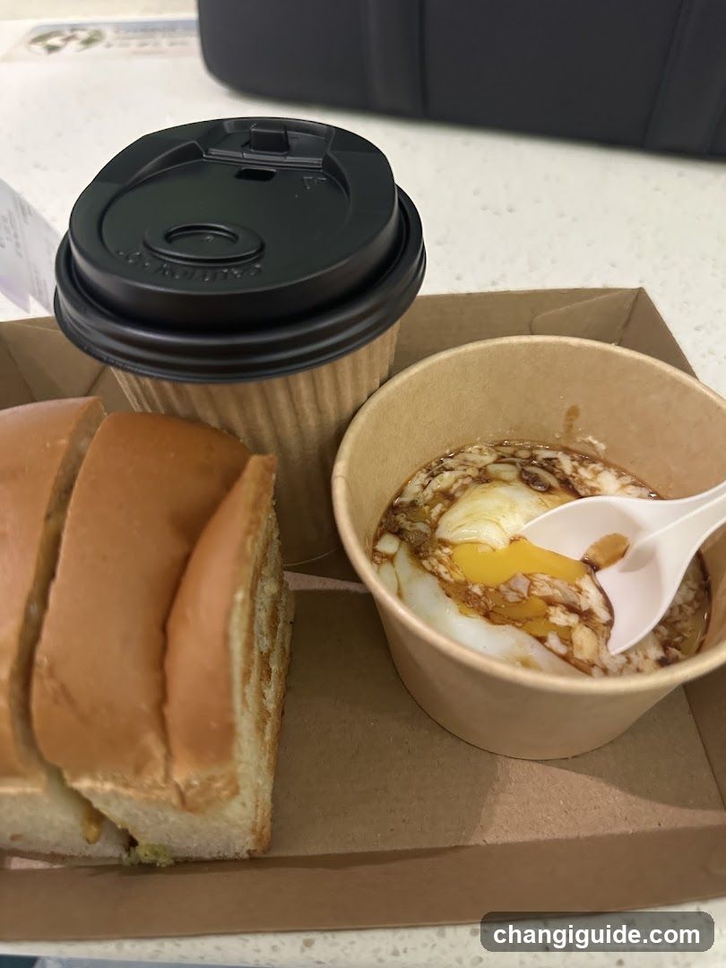 Breakfast Meal with Coffee and Toast