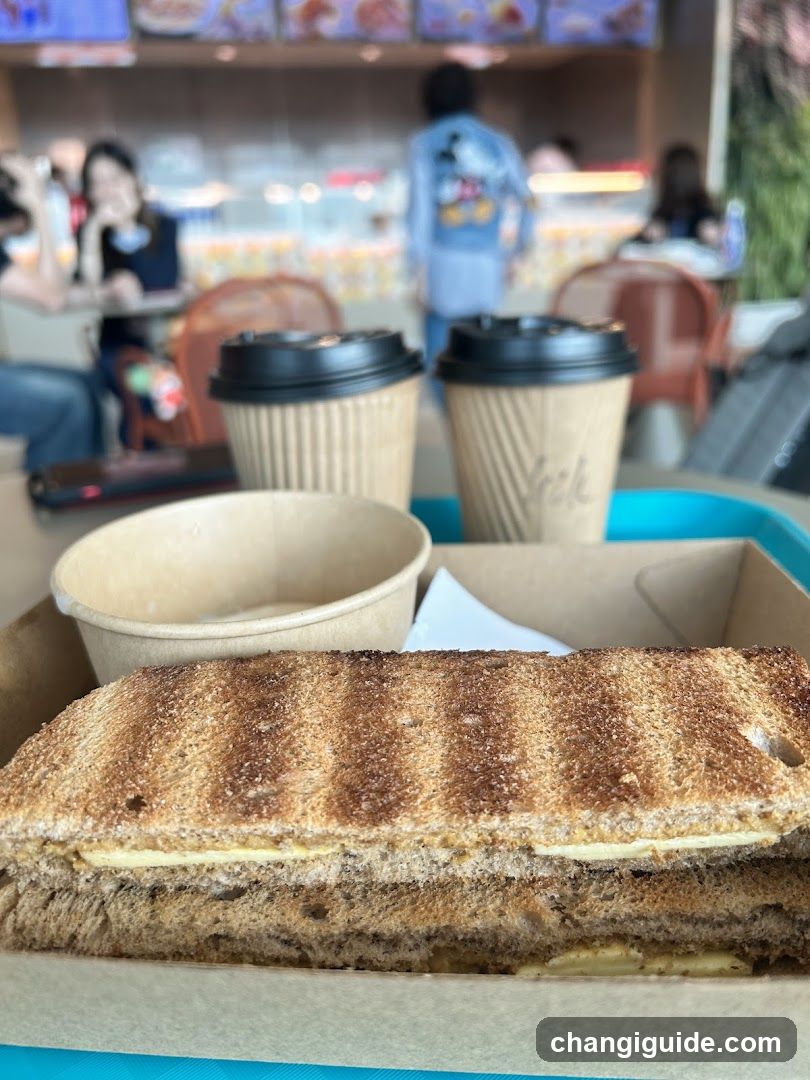 Grilled Sandwich and Coffee