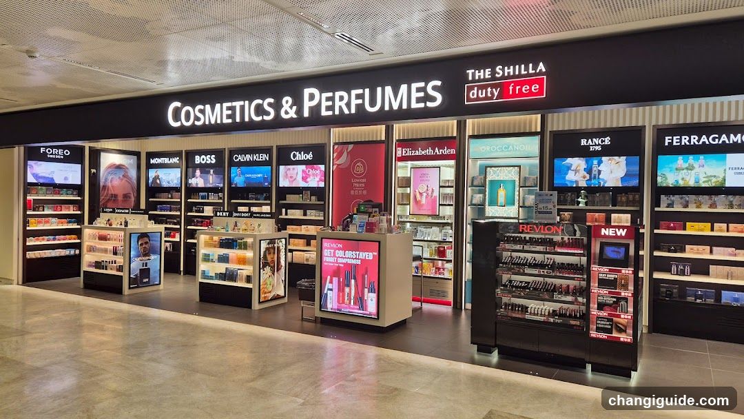 Cosmetics & Perfumes Duty Free Shop Interior
