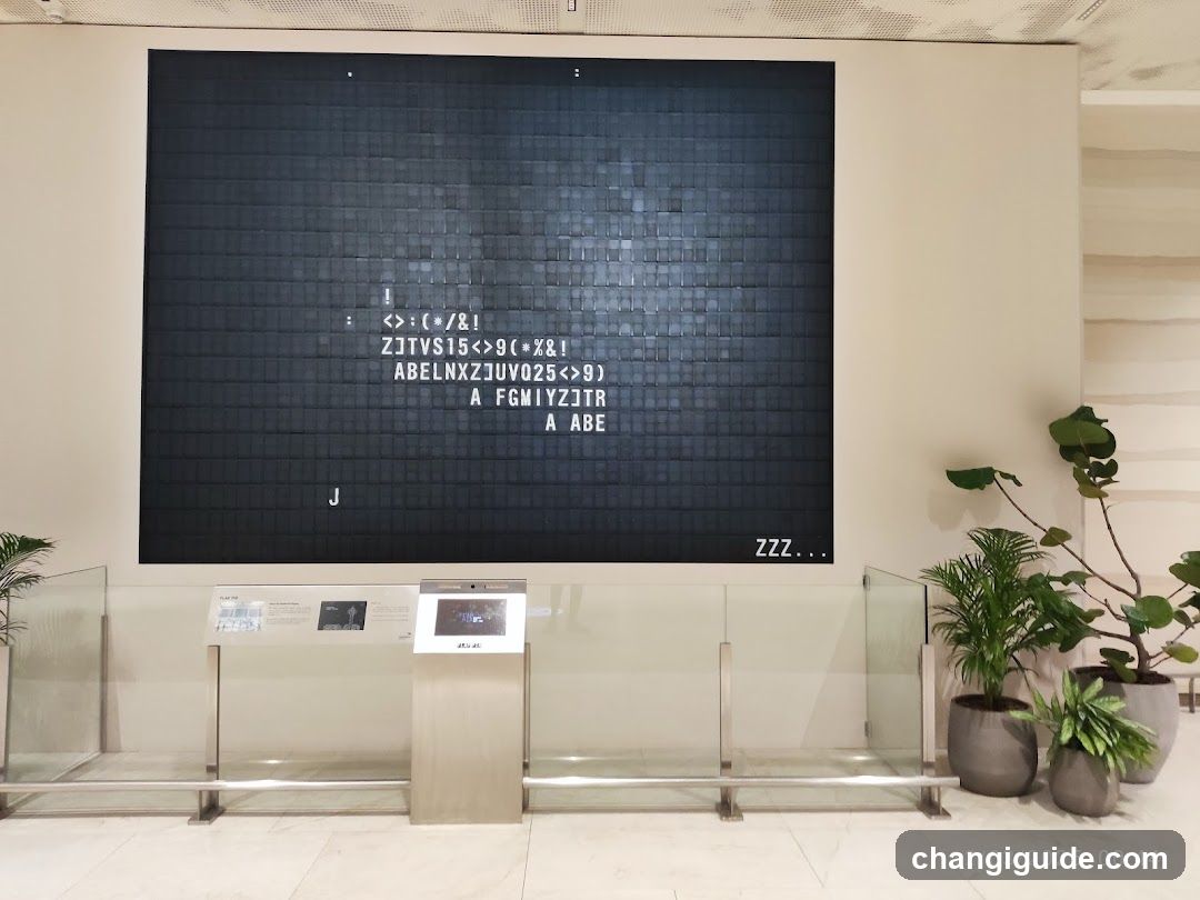 Digital Art Installation with Text Display