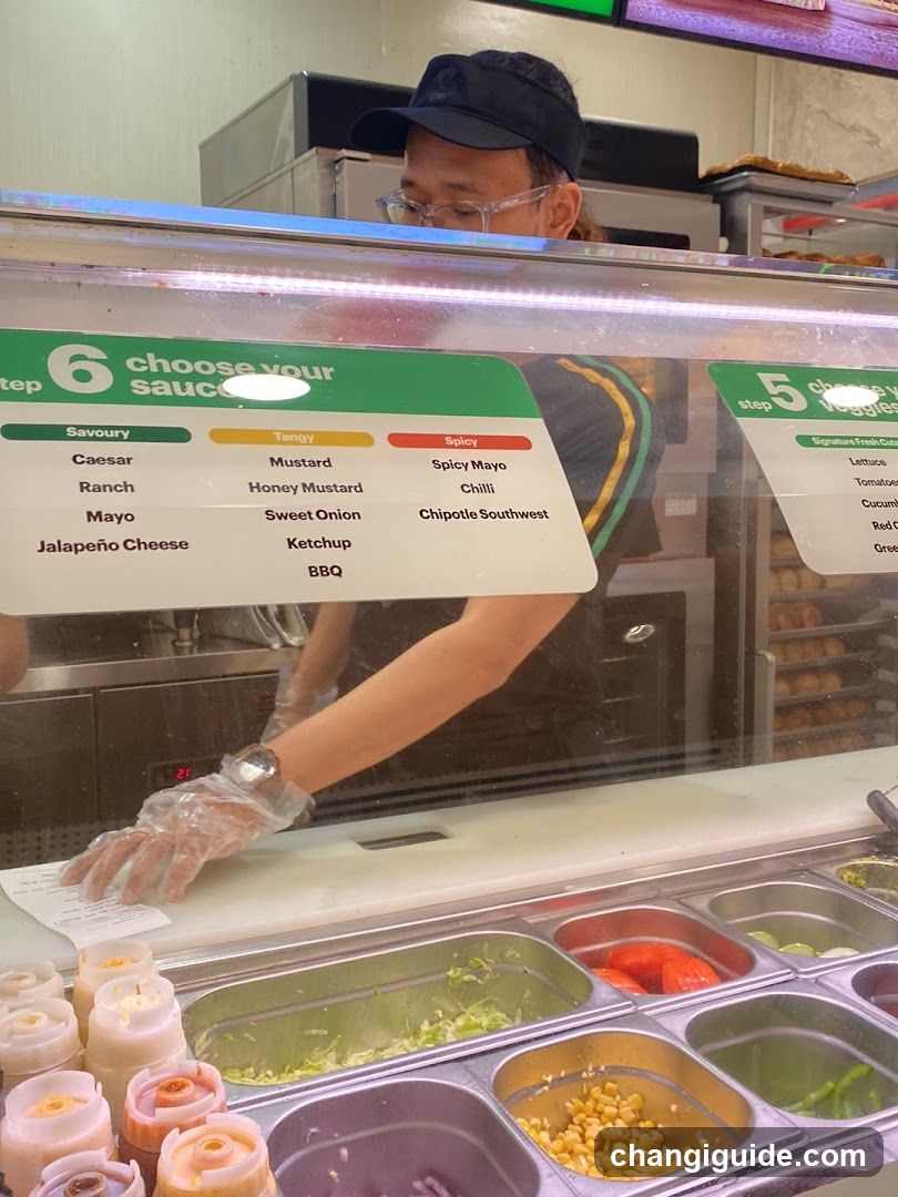 Subway Sauce Station