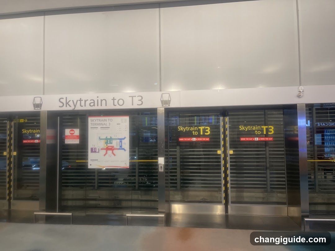 Skytrain to T3 Station Platform