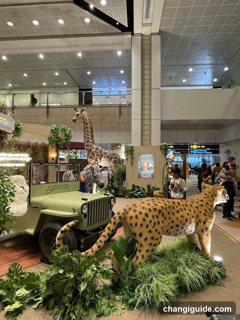 Jungle Exhibit at Airport Terminal