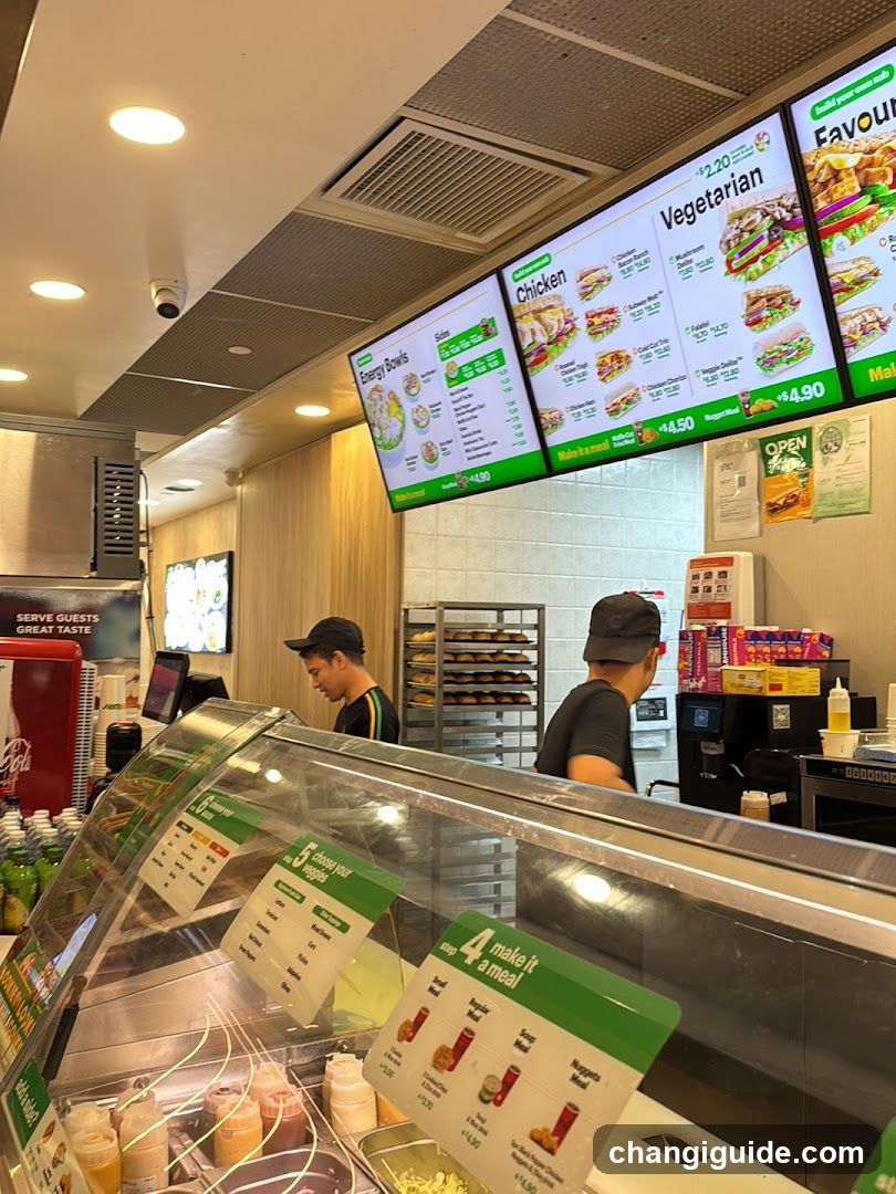 Fast Food Counter Interior