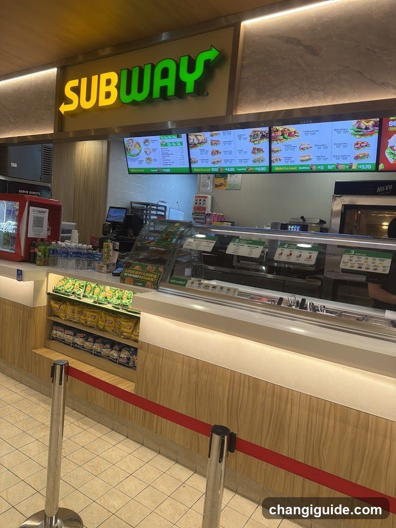 Subway Restaurant Interior