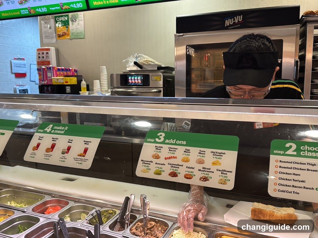 Subway Sandwich Counter Interior