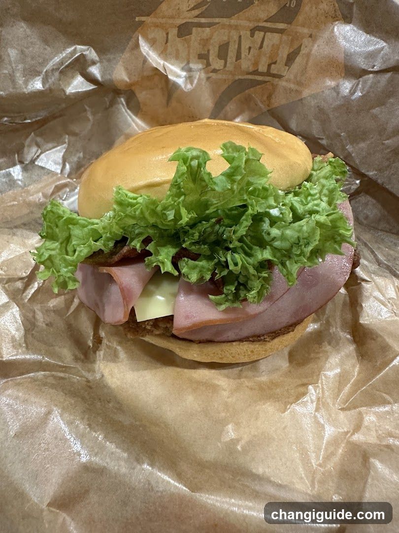 Sandwich with Ham and Lettuce